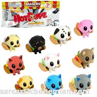Seven20 Hot Pupz Eraser Blind Box Comes with 1 Pup 1 Hot Dog Bun and 4 Toppings Series 1 Collect Them All B07MW2JD4T